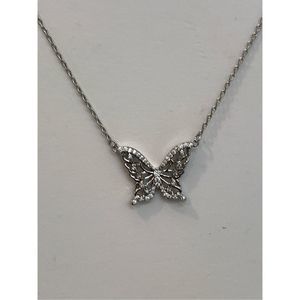 Butterfly Silver Necklace #intricate detail #garden #butterfly